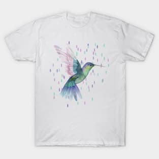 Hummingbird Pretty Pastel Colors T-Shirt